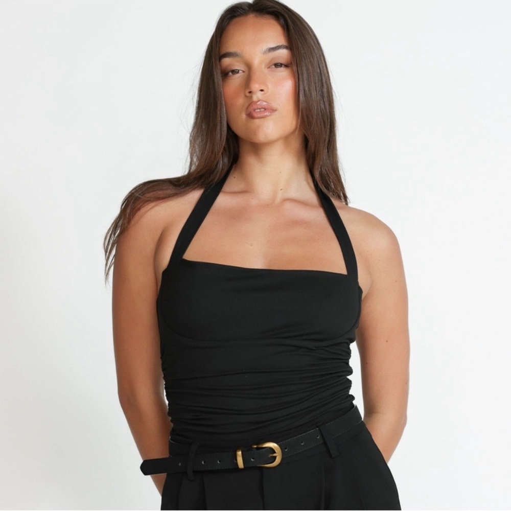 NWT Charcoal Clothing Luisa Top Black